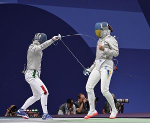 scherma sciabola femminile a squadre ph augusto bizzi agu scherma sciabola femminile a squadre ph augusto bizzi agu
