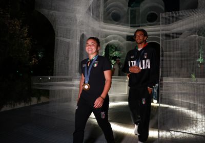 August 4: Maggetti, swimmers and tennis players in Casa Italia