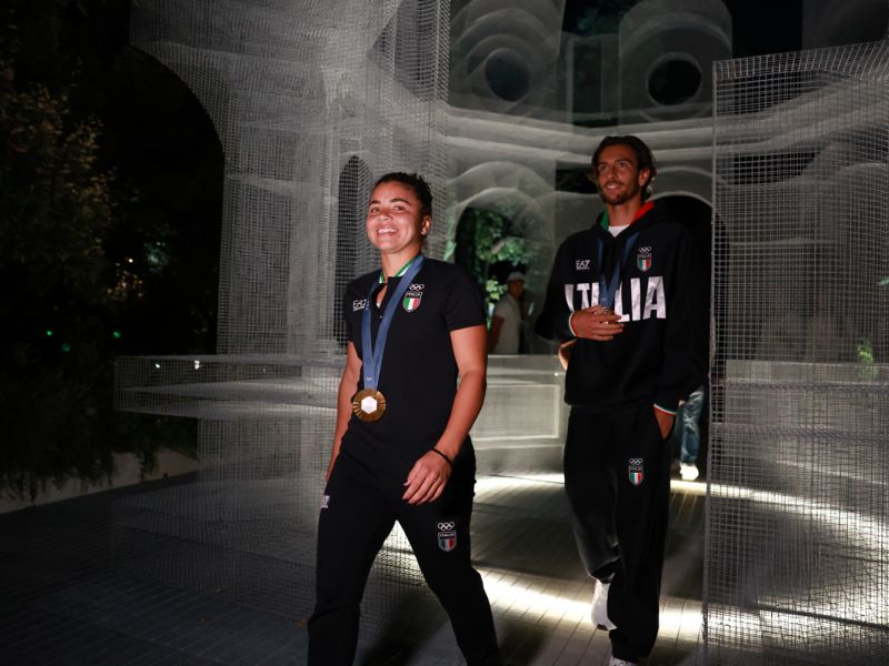 August 4: Maggetti, swimmers and tennis players in Casa Italia