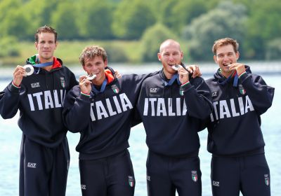 Canottaggio: il quattro di coppia azzurro si prende l'argento