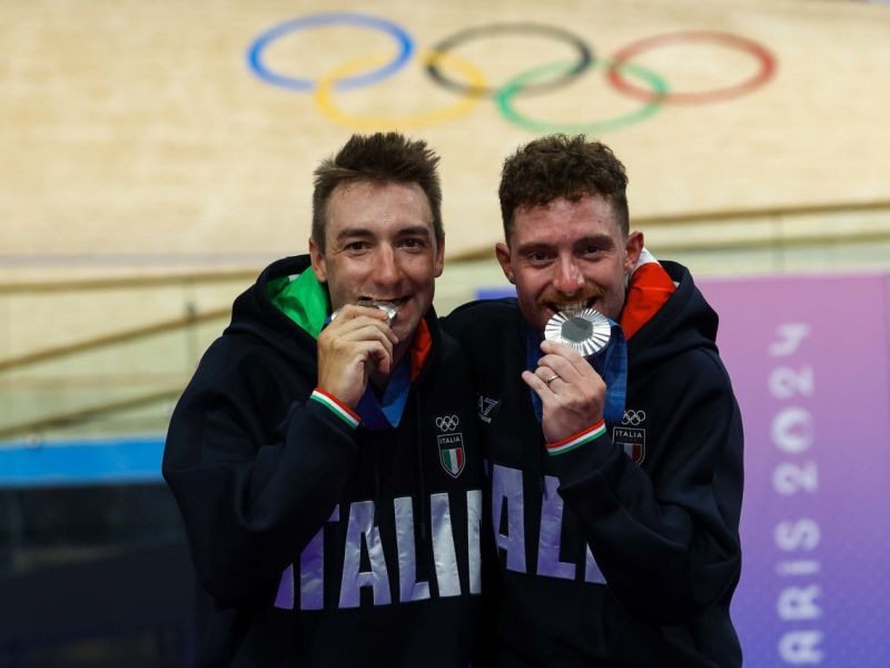 Ciclismo su pista, Italia sul podio anche della madison maschile: argento a Viviani e Consonni