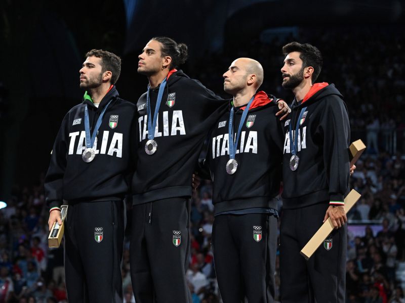 Fencing: silver medal for the Italian men's foil team