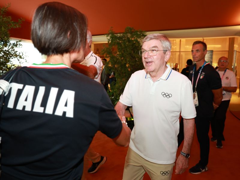 July 30: Thomas Bach and super stars in Casa Italia