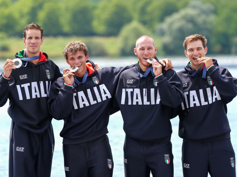 Rowing, quadruple sculls: Italia Team takes the silver medal