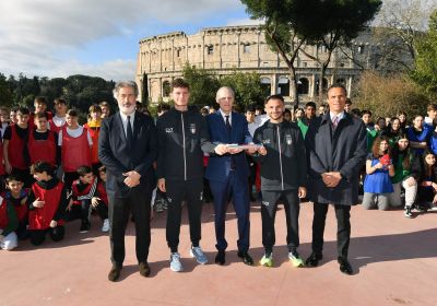 The relay “Terre de Jeux” passed through Rome, a celebration at Colosseum marks 500 days before Paris 2024