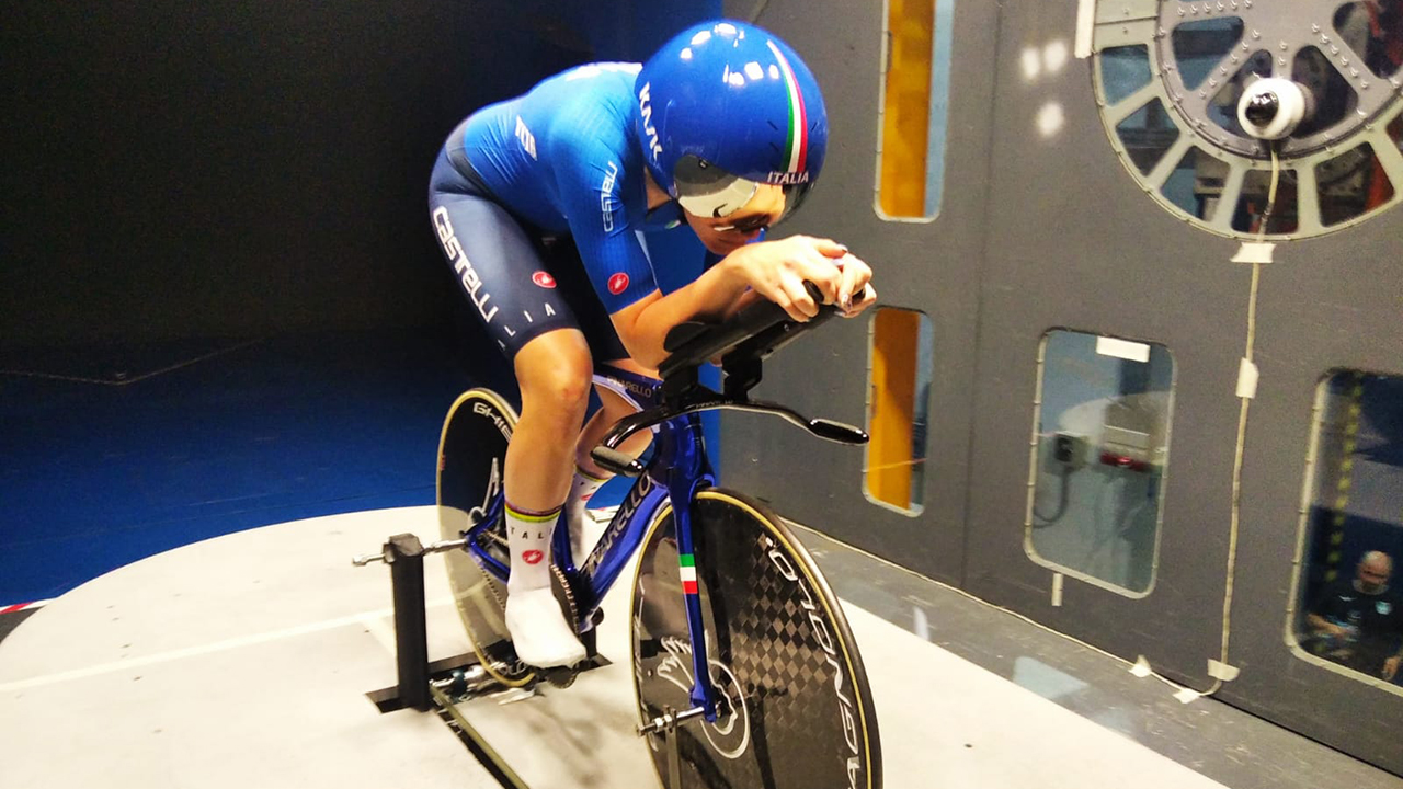Track cycling: aerodynamic tests for seven Azzurri in the Wind Tunnel in Milan