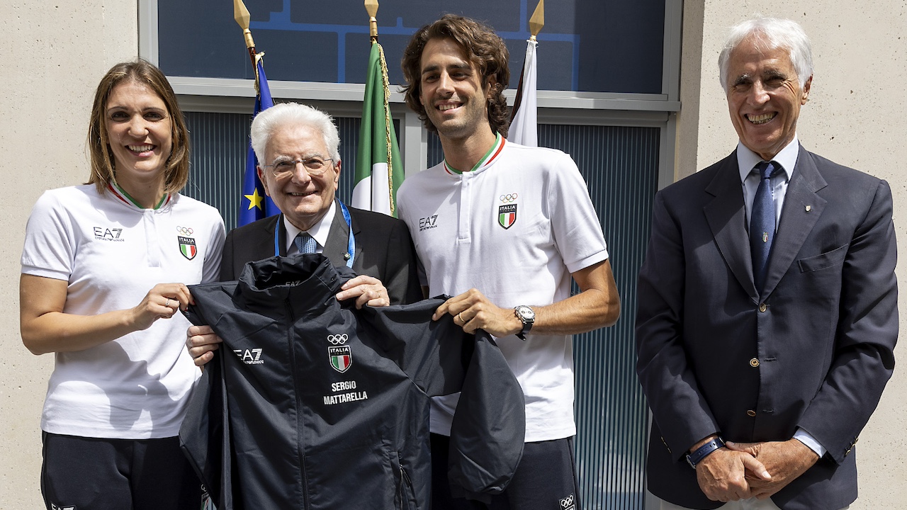 Il Presidente della Repubblica Sergio Mattarella al Villaggio Olimpico: “Azzurri, avete l’affetto di tutta l’Italia”