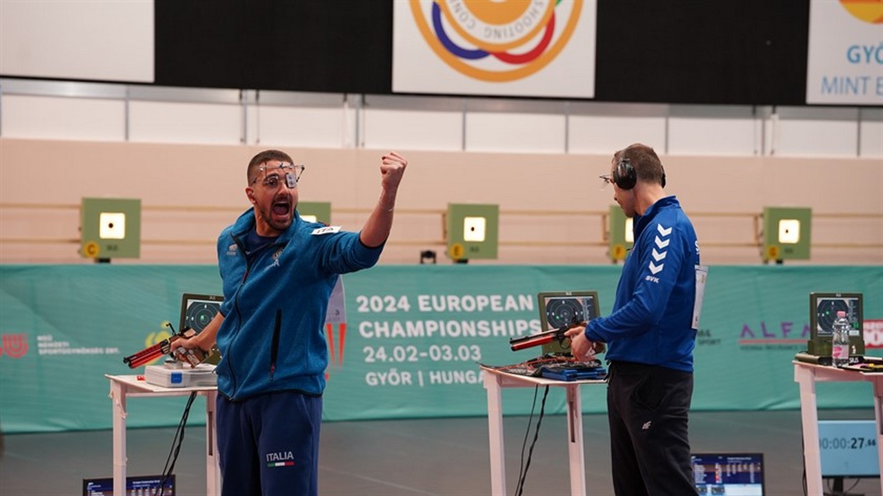 European 10-metre pistol: Monna becomes champion in Győr and wins an Olympic pass