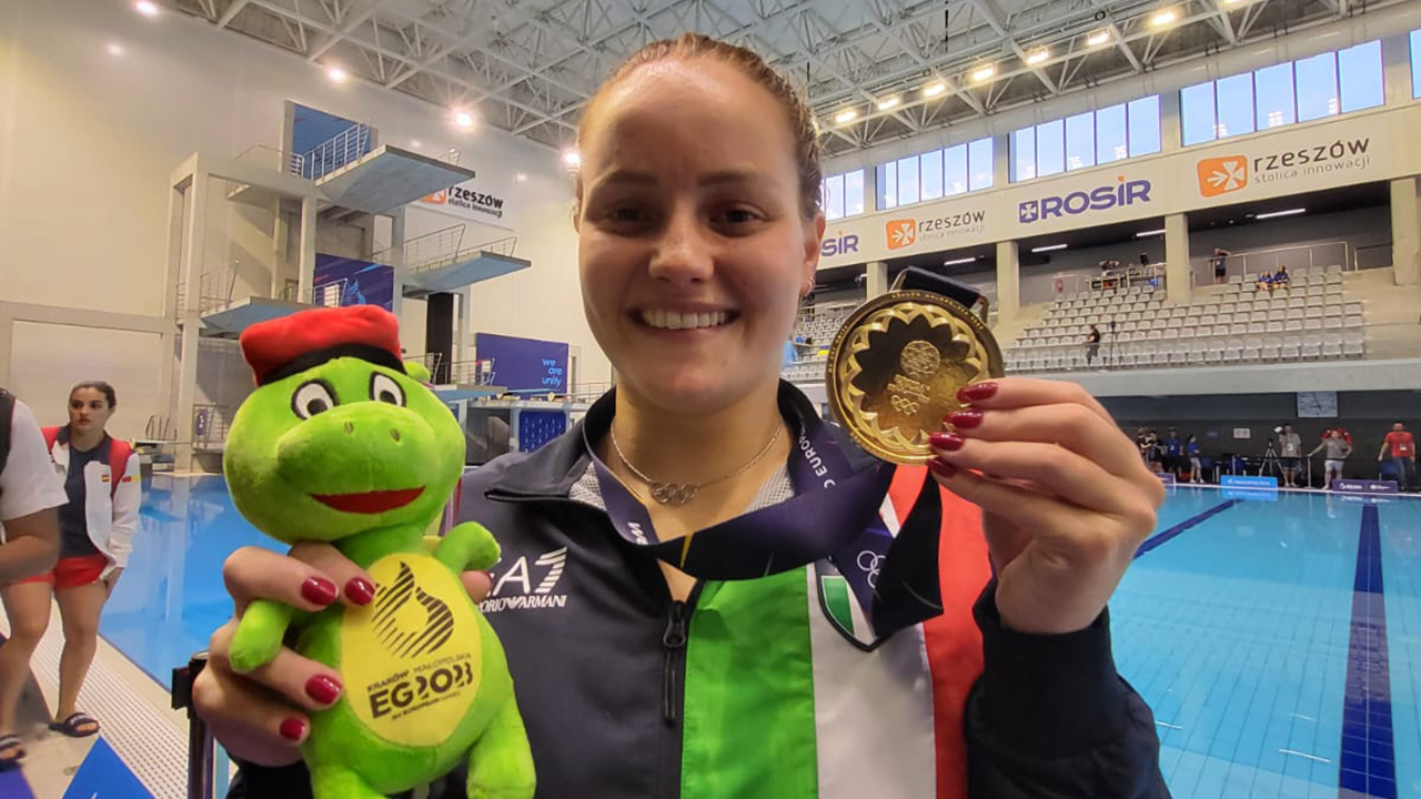 Diving, 3m springboard: gold medal for Chiara Pellacani, who also wins a pass for Paris 2024