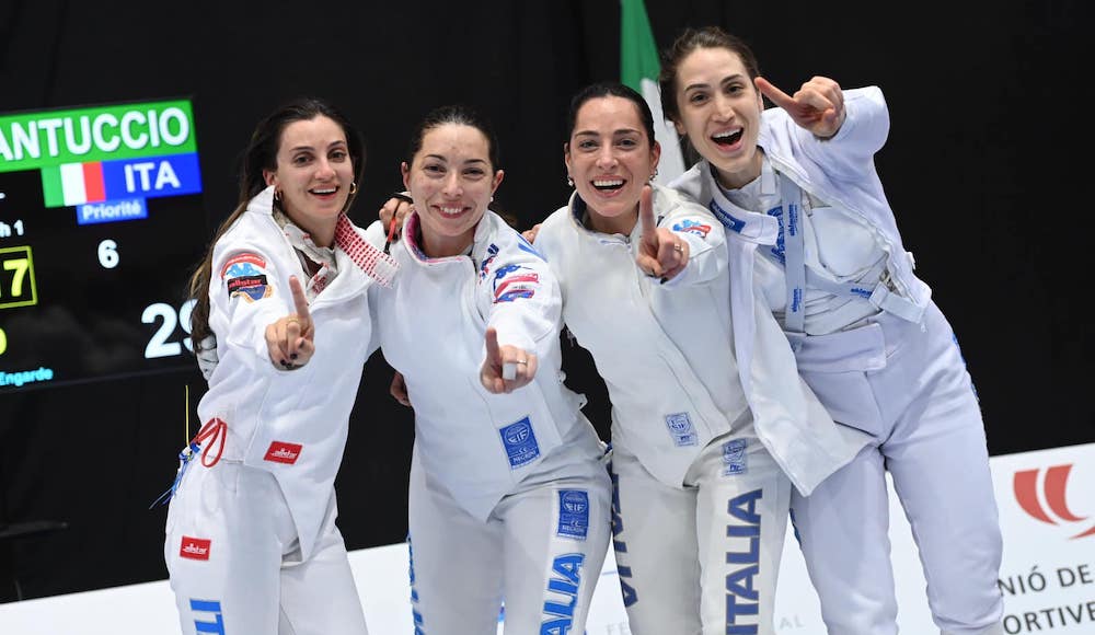 Women's epee: National team wins World Cup event in Barcelona and flies to Olympic Games
