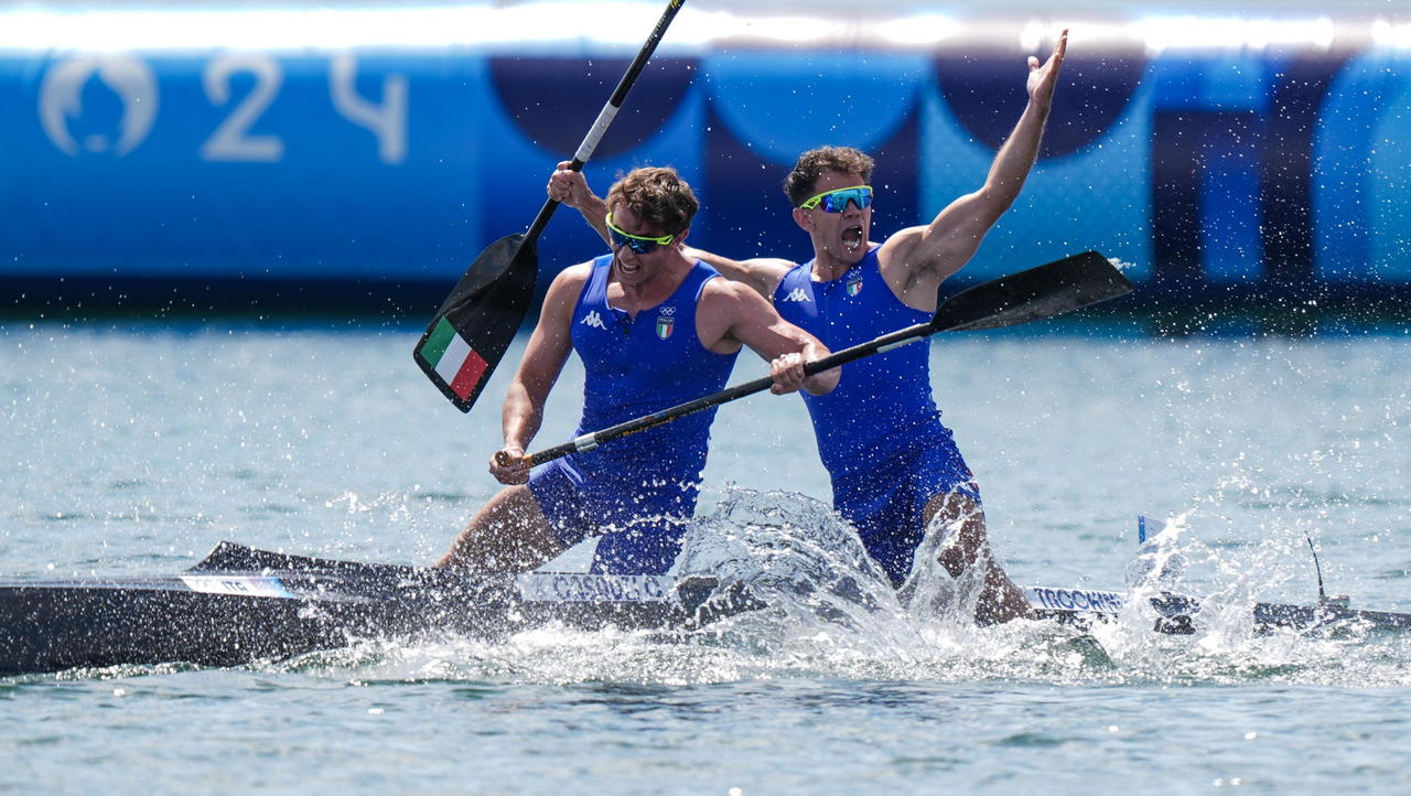 Carlo Tacchini and Gabriele Casadei take silver in the C2 500: Italia Team reaches 30 medals at Paris 2024