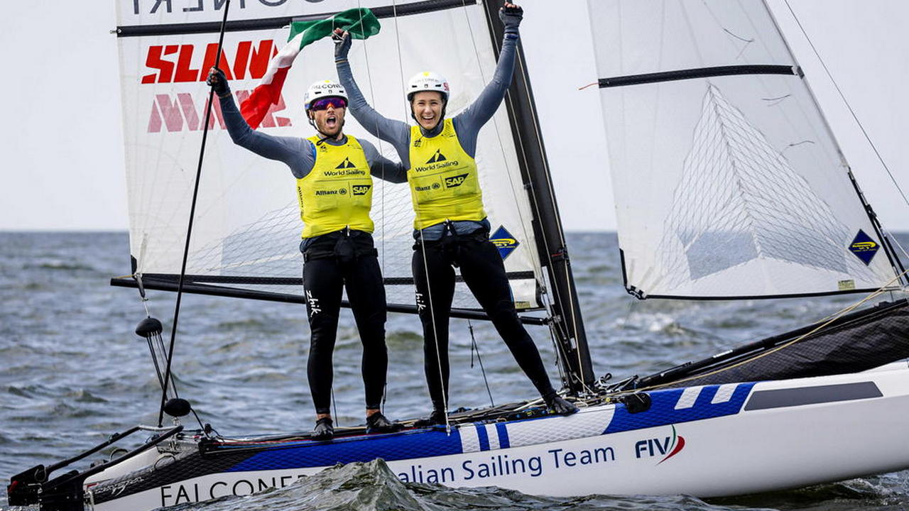 Tita and Banti lead the world championship in the Nacra 17: first Olympic pass for Italia Team
